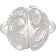 Magnetic clasp - Ball  925 silver with Application