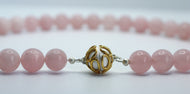 Rose Quartz Necklace with Langer® magnetic clasp